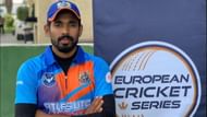 Justin Shaju plays for AUK in the ECS T10 Malta (Image Courtesy: ECN)